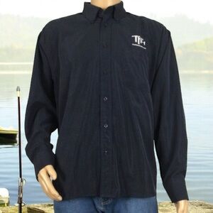 MERKUR Black Long Sleeved Shirt Motif: TFH the fishinhole.com, Large